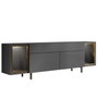 Hanah Home Zenith Soporte para TV Antracita y Oro